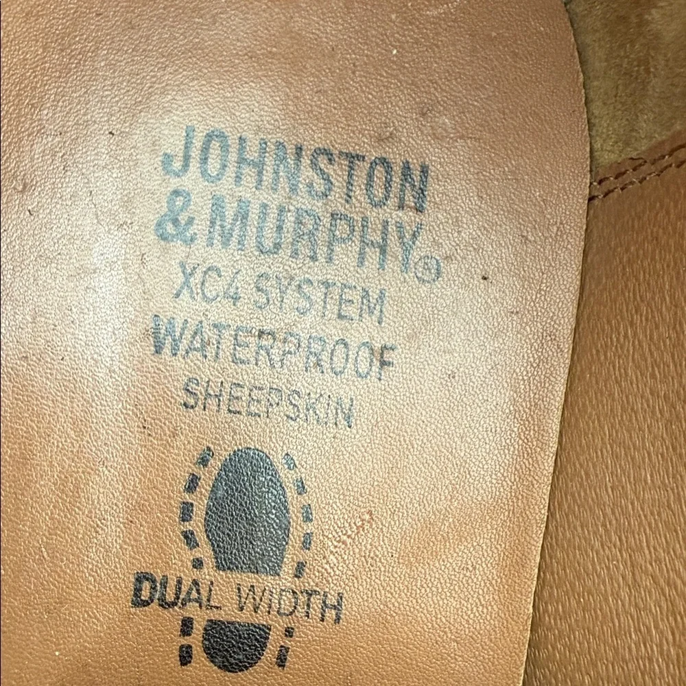 Johnston & Murphy Dark Brown Leather Oxfords Mens 10.5M casual office retro Y2K